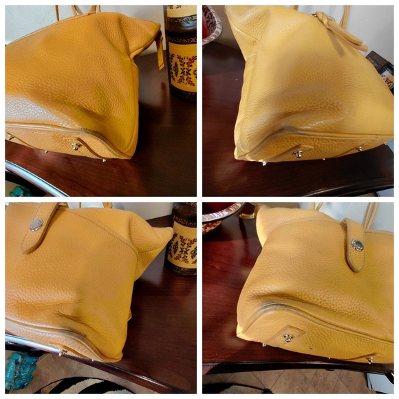 Dooney And Bourke Pebbled Leather Crescent Hobo Tote - Picture 8 of 11